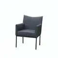 CLEMENTO Lyon Dining Sessel vier fuß Aluminium/Sunbrella - anthracite