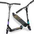 Apollo Stunt Scooter - Genesis Pro X | High End Stuntscooter, ABEC 9 Kugellagern | Trick Roller mit 110mm Wheels und Alu Core | Stunt Scooter Erwachsene Edition |Tretroller, Stuntroller,- Full Rainbow