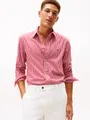 Tommy Hilfiger Langarmhemd FLEX POPLIN BIG GINGHAM regular fit, Button-down-Kragen
