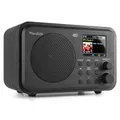 Audizio Milan DAB Radio mit Bluetooth, 10 Stunden Akku Radio 2000 mAh, Radiowecker mit Sleeptimer, Line-Out, UKW, Autosuche, 40 Speicherplätze, Mobiles Digital Radio DAB Plus, Küchenradio, Schwarz