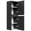 POSSEIK Bad-Hängeschrank LIMES 112 grafit 35,2 x 30,1 x 112,2 cm