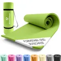 #DoYourFitness x World Fitness | Fitnessmatte "Yamuna" | 183x61x1,5cm | Phthalatfrei & rutschfest | Gymnastikmatte ideal für Yoga, Pilates, Fitness, Outdoor im Studio & zu Hause | Grün