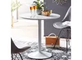 Esstisch FineBuy Esszimmertisch Rund 75x75x74cm Weiß Hochglanz Küchentisch Tisch