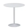 FineBuy Esstisch Rund 75x75x74 cm Kleiner Küchentisch Weiß Hochglanz, Runder Esszimmertisch 2 Personen, Moderner Frühstückstisch Küche, Tisch Esszimmer Klein