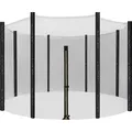 SONGMICS Sicherheitsnetz für Ø 305 cm Trampolin 8 Stangen Ersatznetz rundes Schutznetz für Gartentrampolin STN10FT