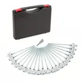 wamovo® Schraubheringe SET 20 Stück Heringset Zeltheringe Zelthaken inkl. Koffer