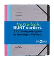 Pagna Ordnungsmappenset 12 Fächer Trend sortiert, Set mit 3 Stück, hellblau, hellgrau , dunkelrosa