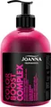 Joanna Professional Farb-Toner Tönungs-Shampoo in Rosa-Grau für das Haar - mit Mikroprotein - dauerhafte Farbtoning - Locken-Glanz & warme Farbe Pink - 500 g