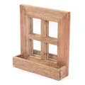 HOLZ SPIEGEL "VINTAGO" | 40 cm, mit Ablage | Badspiegel, Wandspiegel mit Fach