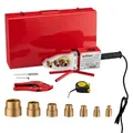 Wiltec PE-Rohr Schweißgerät 2000 W bis 300°C, Muffenschweißgerät inkl. 7 Heizdorne 16-63 mm, Schweissgerät für Rohre, Muffen und Formstücke