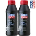 2x LIQUI MOLY 1524 Motorbike Fork Oil 15W Heavy Stoßdämpfer Öl Gabelöl 500ml