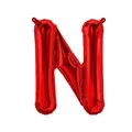 Folienballons Buchstaben Rot - 40/80/100 cm für Geburtstag Hochzeit Party Dekoration Happy Birthday JGA Geschenk Luftballon Abschluss Riesenballon ABI groß XXL klein Black Jungen (80 cm - N)