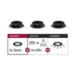 Paulmann 92487 Einbauleuchte Choose Basisset schwenkbar rund 84mm 50° max. 3x10W 230V Schwarz