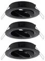 Paulmann 92487 EBL Choose Einbauring 3er Set 10W Schwarz (matt)