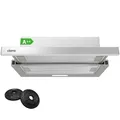 CBCS6906D  Flachschirmhaube Dunstabzugshaube 60 cm Umluft 370 m³/h mit CBC...