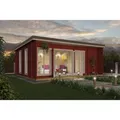 Lasita Maja Gartenhaus Japan Schwedenrot 608 cm x 390 cm