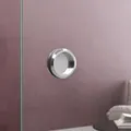 doporro Schiebetürgriffe Beidseitiger Chrom Muschelgriff Ø 68mm für Duschtür, Duschkabine & Glastüren Glaschiebetür Griff aus Edelstahl für 8-12 mm Glas TK003