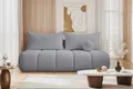 Kaiser Möbel Sofa mit Schlaffunktion und Bettkasten, Schlafsofa, Bouclé-Stoff Anthology, Grau, PIANO