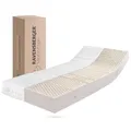 RAVENSBERGER Latexmatratze Ravo-Relax - Härtegrad H2, mittel - 160 x 200 cm, Höhe 19 cm - mit 7-Zonen LATEXCO-Stiftlatexkern - Matratze mit Baumwoll-Doppeltuch-Bezug