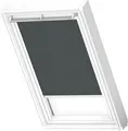 VELUX Original Nature Collection Dachfenster Verdunkelungsrollo, CK04, Cave, mit weißer Führungsschiene