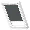 VELUX Original Nature Collection Dachfenster Verdunkelungsrollo, CK04, Cave, mit weißer Führungsschiene