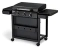 Enders AMARO 3 Plancha Gasgrill Griddle, 3 Edelstahlbrenner, massive Edelstahl-Plancha mit Tragegriffen, große Grillfläche, abnehmbare Haube, 4 Haken, abnehmbare Körbe, Ablagefach #82216
