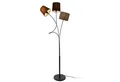 lux.pro Stehlampe, ohne Leuchtmittel, »Twist« Stehlampe 3-flammig Schwarz/Braun/Grau