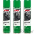 3x 400ml SONAX POLSTERSCHAUMREINIGER TEXTIL UND POLSTERREINIGER SITZE FUßMATTEN