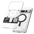 Spigen OneTap MagFit Magnetisches Ring, Kabelloses Lade-Konvertierungsset für MagSafe, Kompatibel mit iPhone 17/17e/16/15 Pro Max Air, Pixel 10 Pro XL, Samsung Galaxy S26 Ultra, Xiaomi – Mattschwarz