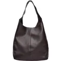 Roberta M Kastanienbraun Rindsledertasche