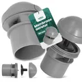 Millto Abwasser Rohrbelüfter 50 mm Sanitäranlagen Membran Aerator PP Belüftungsventil Belüfter Belüftung Abwassersystem Belüftungssystem