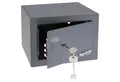 HMF Möbeltresor Safe Tresor klein mit Schlüssel, Schließfach mit Doppelbartschloss, 23 x 17 x 17 cm, anthrazit