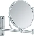 WENKO Wand Kosmetik Spiegel DELUXE groß Schminken Make UP 5fach Ø19 cm Bad WC