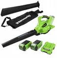 GREENWORKS GD40BVIIK2X LAUBBLÄSER LAUBSAUGER AKKU 40V