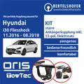 Für HYUNDAI i30 Fliessheck Typ PDE 11.2016-08.2018 AHK starr +13pol spez. E-Satz