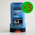 L'Oreal, Hydra Power Mountain Water, 5in1 Duschgel  750ml (3 x 250ml)