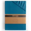 DecoKing Spannbettlaken 140x200 160x200 cm 100% gekämmte Baumwolle Blau Spannbetttücher Jersey Boxspringbett Amber 140 x 200 160 x 200