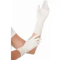 Hygostar® Nitrilhandschuhe Safe Long, puderfrei, weiß 27013 , 1 Packung = 100 Stück, Größe L