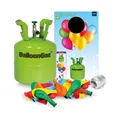 Party Nation Ballongas Einwegflasche 0,14m³ & 20 bunte Latex-Luftballons & Band