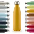 Blumtal Thermosflasche, Dunkelgelb, Metall, 1 L, Zylindrisch, Lfgb, hält warm, Kaffee & Tee, Tassen, Thermobecher