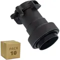 Lampenfassung E27 IP44 für Elektrisches Flachkabel für Girlanden (Pack 10 Stück) Schwarz - Schwarz
