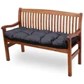Amazinggirl Bankauflage Outdoor Sitzkissen 120x40 cm für Gartenbank Hollywoodschaukel & Sitzbank - Sitzpolster Bank Polster für Gartenmöbel Sitzauflage Bankkissen Indoor Outdoor Graphit