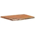 vidaXL Tischplatte, Holztischplatte mit Naturkante, Ersatztischplatte für Bartisch Beistelltisch Esstisch, Rechteckig Massivholz Akazie