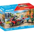 PLAYMOBIL 71825 Feuerwehr Quad löscht Heckenbrand