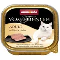 Animonda Cat  Vom Feinsten Adult  Nassfutter Für Ausgewachsene Katzen – 100-g-schale – Rind Und Huhn 100 G