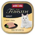 animonda Vom Feinsten Adult mit Rind + Huhn 32x 100 g Katzenfutter Nassfutter