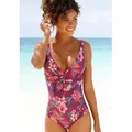 s.Oliver Badeanzug Marika mit Zierring und Shaping-Effekt rot 36