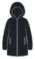 Champion Steppmantel (leichte gepolstert, Kapuze) schwarz Damen