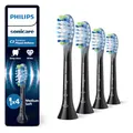 Philips Sonicare C3 Premium Plaque Defense, Original Ersatzbürstenköpfe, Schwarz, 4er-Pack, HX9044/88