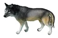 JVmoebel Tierfigur Elegante Wolf Statue aus wetterbeständigem Material für den Garten (Wolf Material: Kunststoff 42 x 60 x 16 cm Höhe), Made in Europa